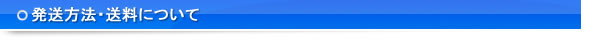 発送方法・送料について